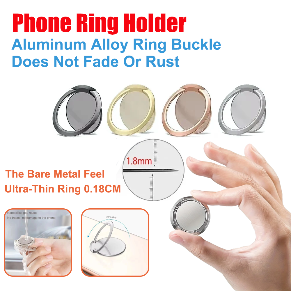 Phone Accessories Holder Car - Penyangga Cincin Logam Ultra Tipis untuk